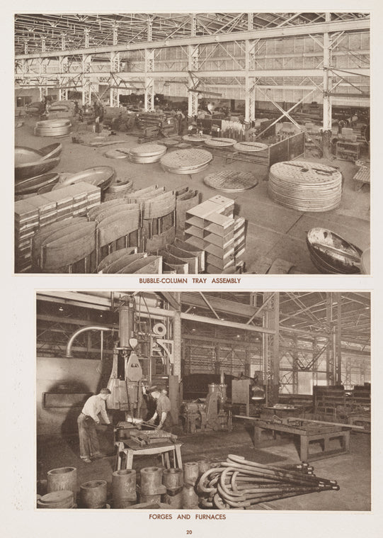 Bubble-column tray assembly ; Forges and furnaces.