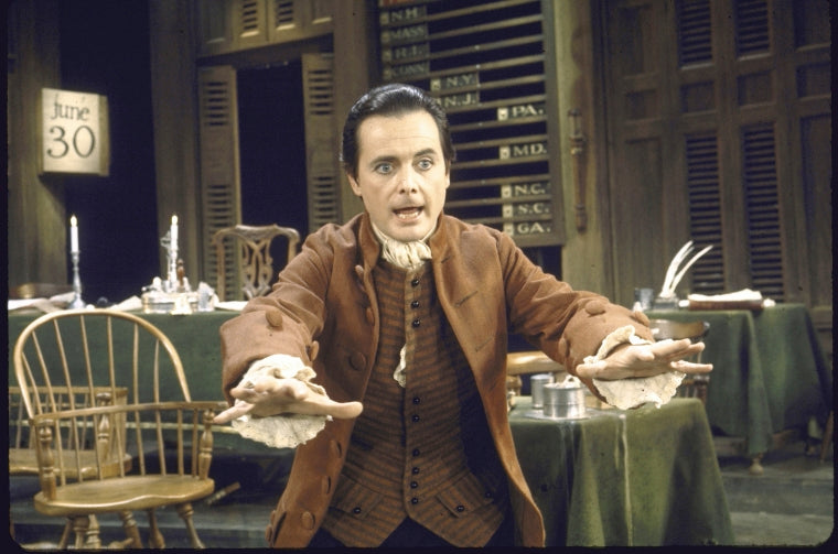 Actor William Daniels as John Adams  in a scene fr. the  Broadway  musical "1776." (New York)