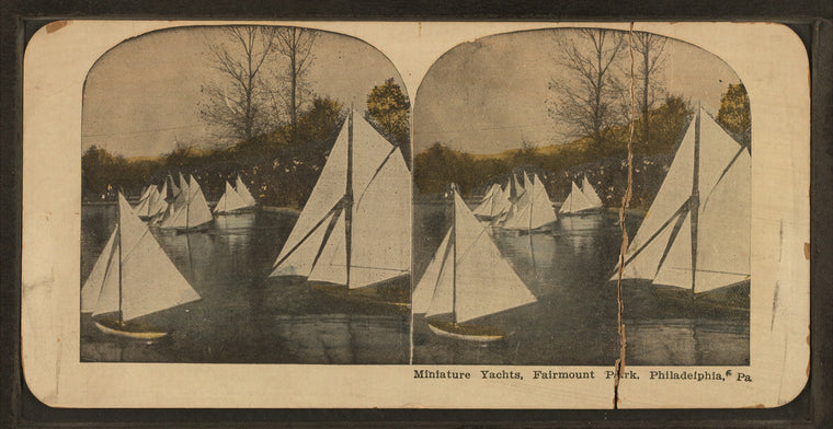 Miniature yachts, Fairmount Park, Philadelphia.