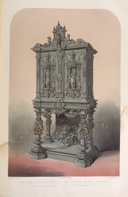 Ebony cabinet designed by Lienard of Paris for Rinquet le Prince of Paris.