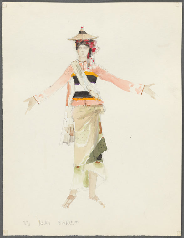 Lysistrata: Costume sketch for Nai Bonet