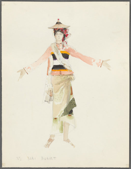 Lysistrata: Costume sketch for Nai Bonet