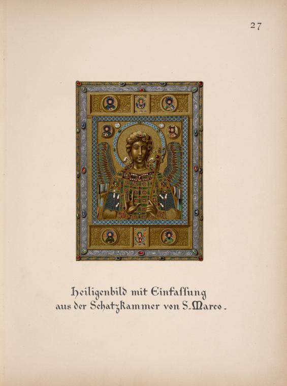 [H]eiligenbild mit Einfassung aus der Schatzkammer von S. Marco.