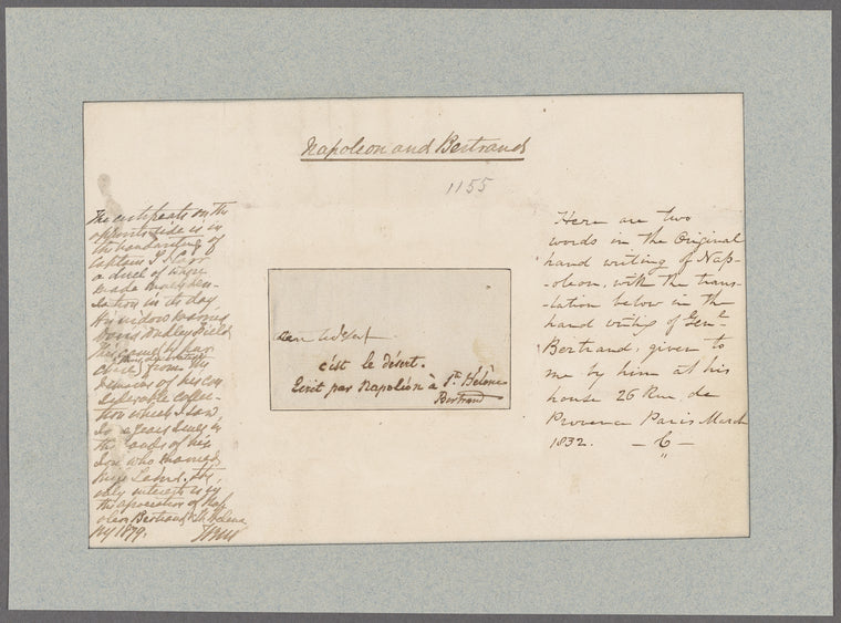 Bertrand, Henri Gratien and Bonaparte, Napoleon