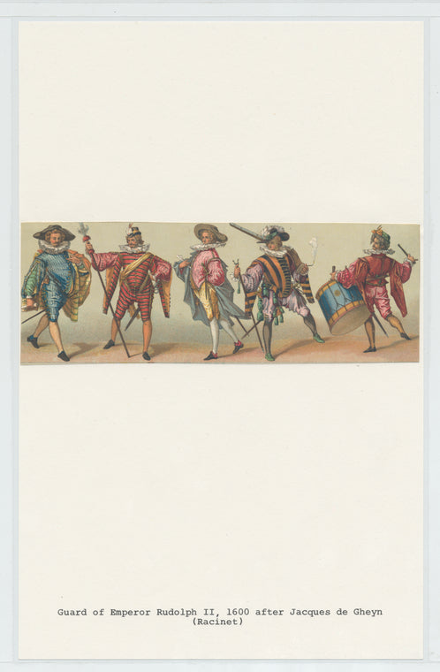 Guard of Emperor Rudolph II,1600 after Jacques de Gheyn (Racinet)