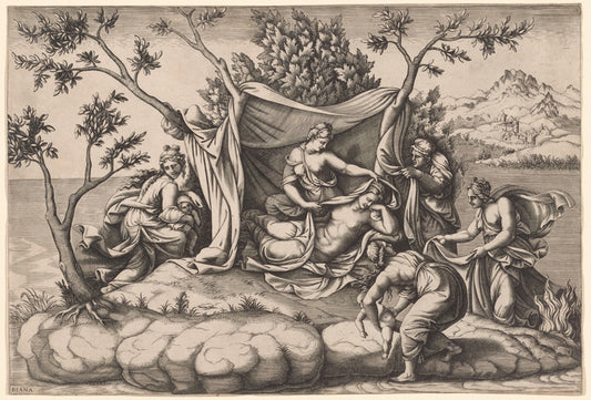 Latona Giving Birth to Apollo and Diana on the Island of Delos