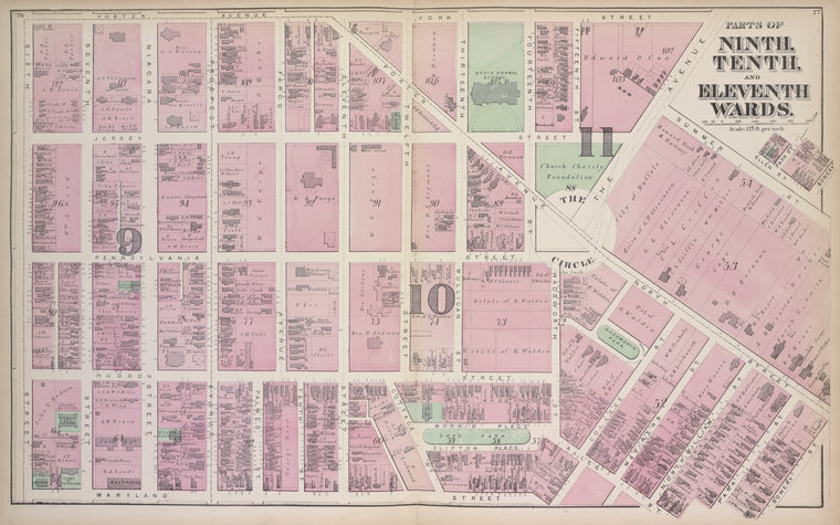 Parts of Ninth, Tenth, and Eleventh Wards.