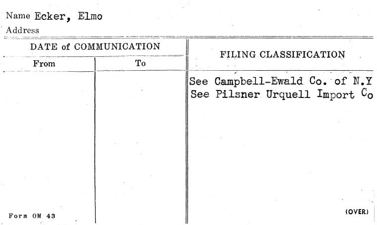 Ecker, Elmo