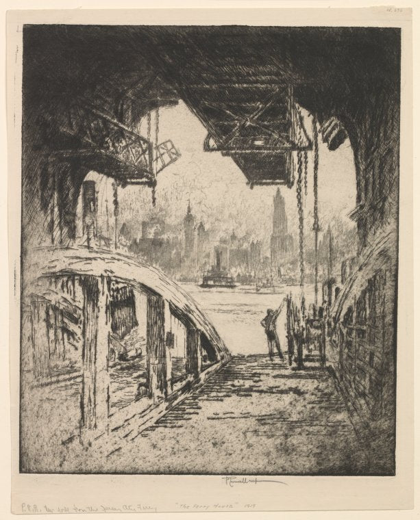 The Ferry House: The Cortlandt Street Ferry from the Jersey City Side.