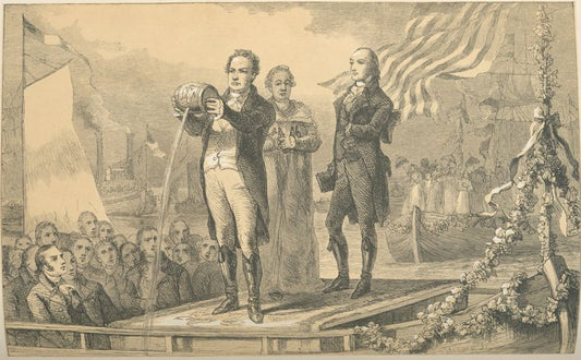 DeWitt Clinton [mingling the waters of Lake Erie with the Atlantic].