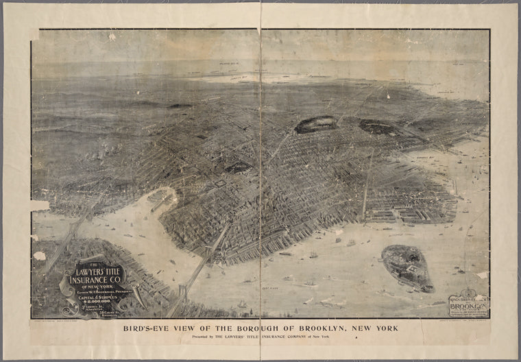 King's bird's-eye view of Brooklyn