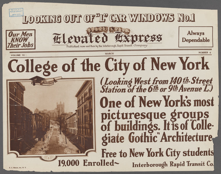 The Elevated Express: College of the City of New York