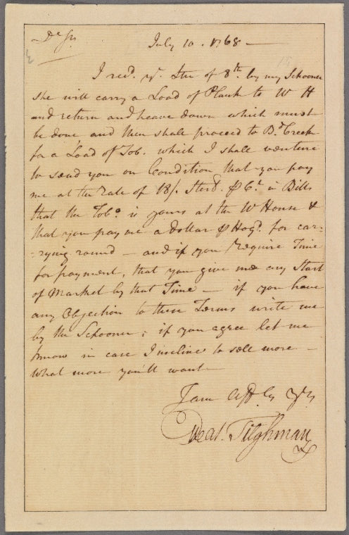 Letter to Robert Lloyd