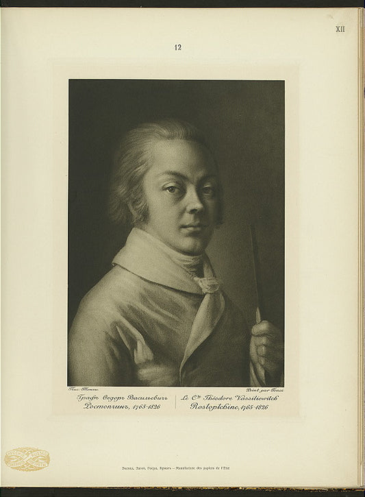 Graf Fedor Vasil'evich Rastopchin, 1765-1826.