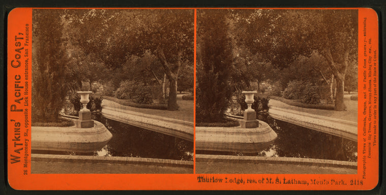 Thurlow Lodge, res. of M.S. Latham, Menlo Park.