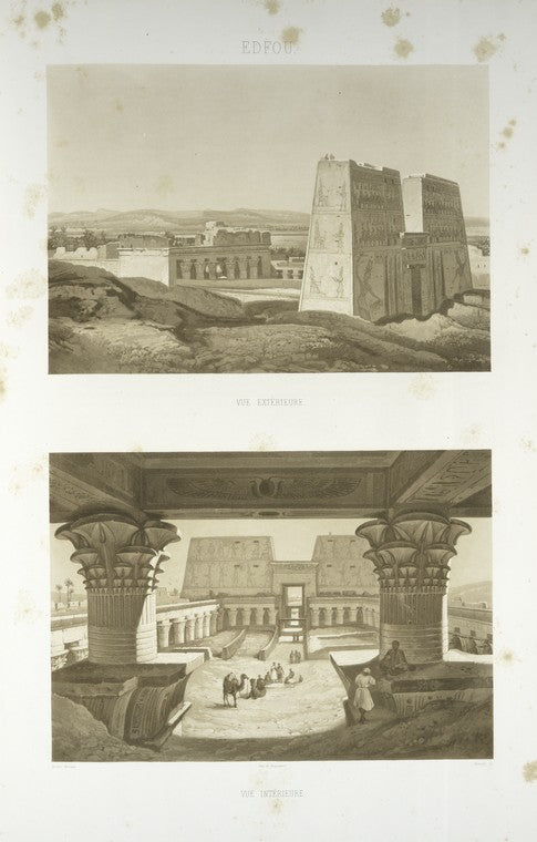 Edfou, vue exteriéure; Edfou, vue interiéure