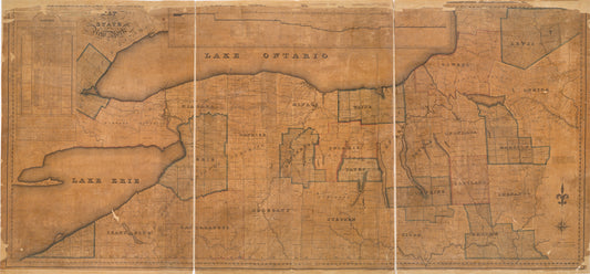 Map of the western part of the state of New York , 1823