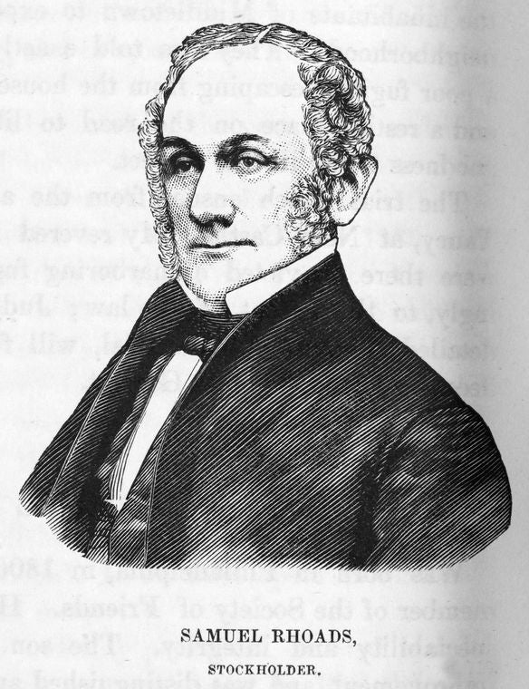 Officers of the road; Samuel Rhoads, stockholder.