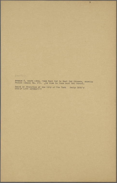 Brooklyn: Avenue C - 2nd Street (East)
