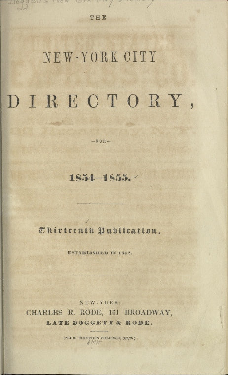 New York City directory