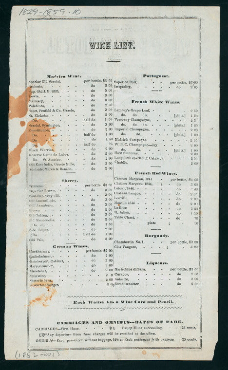 DAILY MENU [held by] COZZENS' WEST POINT HOTEL [at]  (HOTEL RESTAURANT)