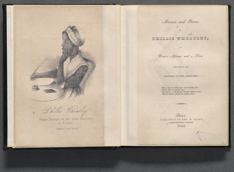 Memoir and poems of Phillis Wheatley, a native African and a slave: dedicated to the friends of the Africans.