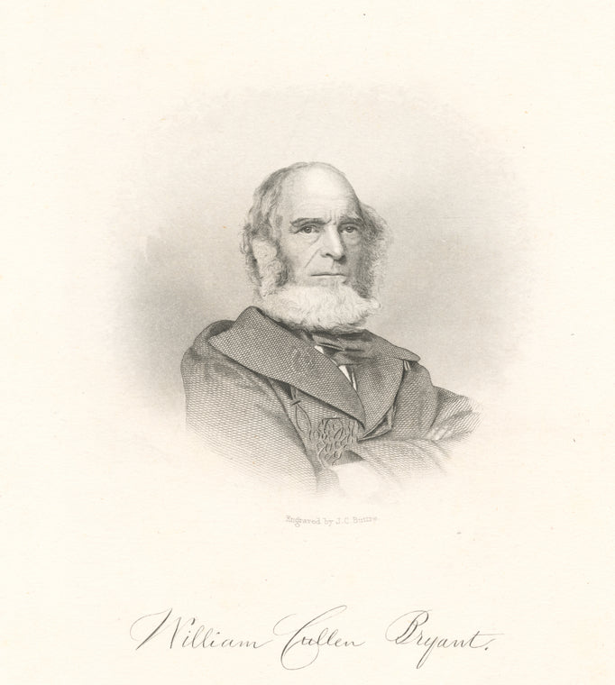 William Cullen Bryant. Engraved by J. C. Buttre.