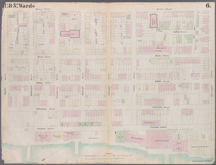Plate 6: Map bounded by Poplar Street, Henry Street