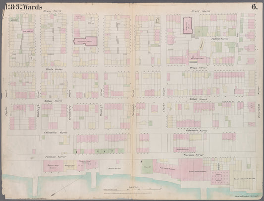Plate 6: Map bounded by Poplar Street, Henry Street