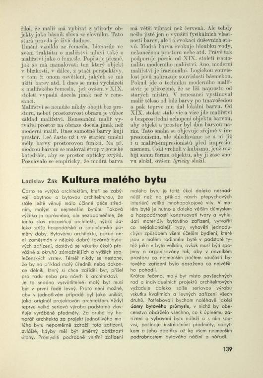 Kultura malého bytu