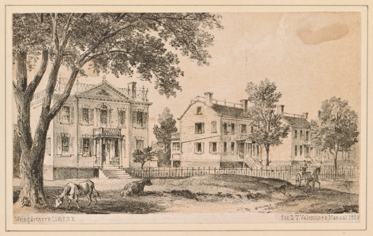 Old residence on Murray Hill, Lexington Ave. near 37th St. on the Old Boston Post-Road, 1858