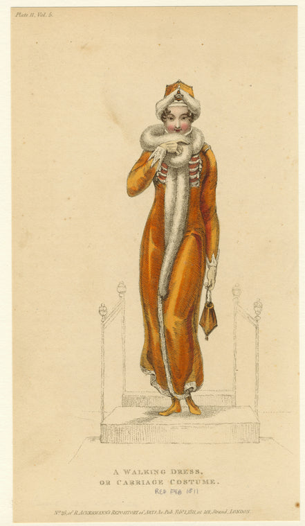 A walking dress, or carriage costume