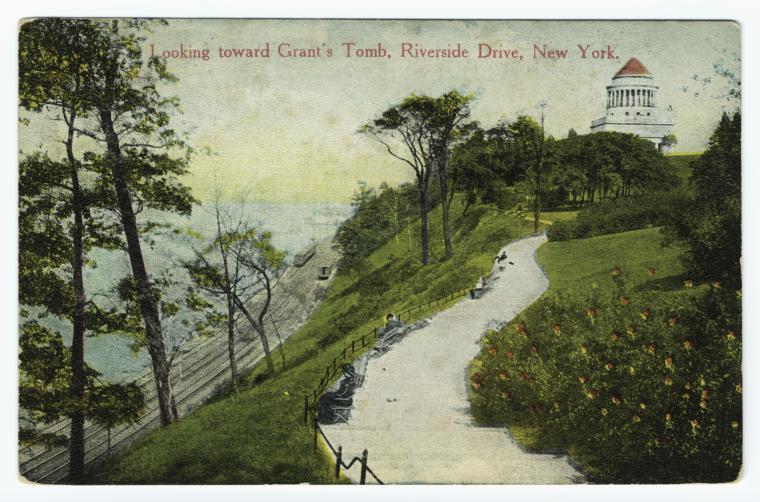 Looking toward Grant's Tomb, Riverside Drive, New York