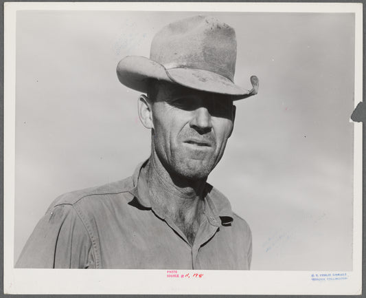 Man who farms for Mr. Beerman. Emblem, Wyoming.