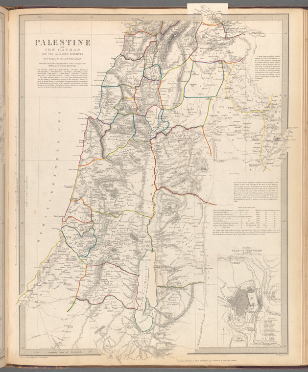 Palestine with the Hauran and the adjacent districts