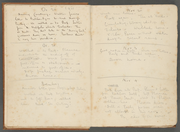 Diary entries