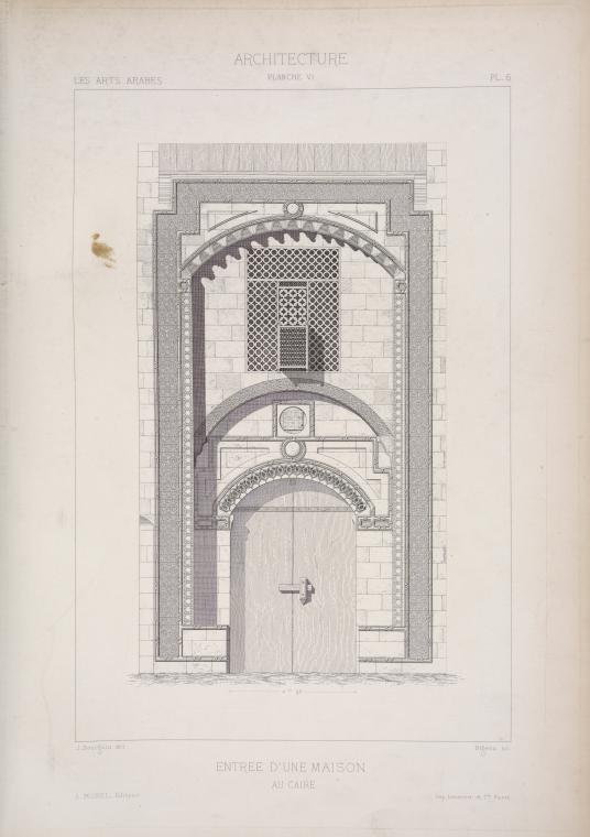 Entrée d'une maison au Caire.