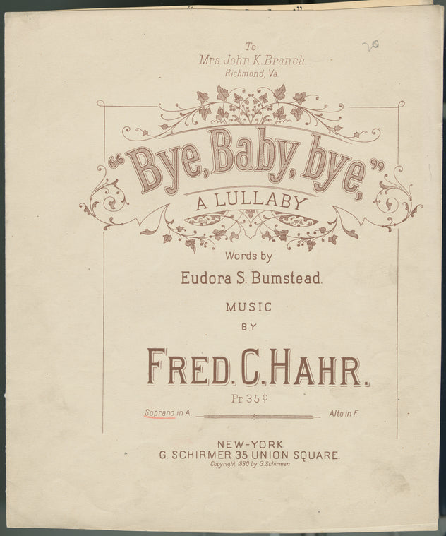 Bye, baby, bye : a lullaby