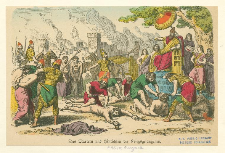 Das Martern und Hinrichten der Kriegsgefangenen