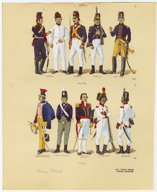 Brazilian military uniforms, 1810-1815