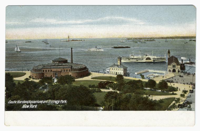 Castle Garden (Aquarium) and Battery Park, New York