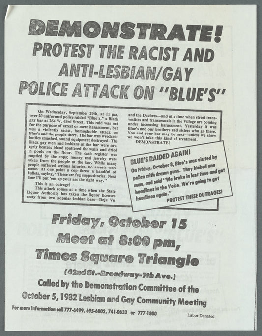 DEMONSTRATE!/¡MANIFESTATION! (ivory)