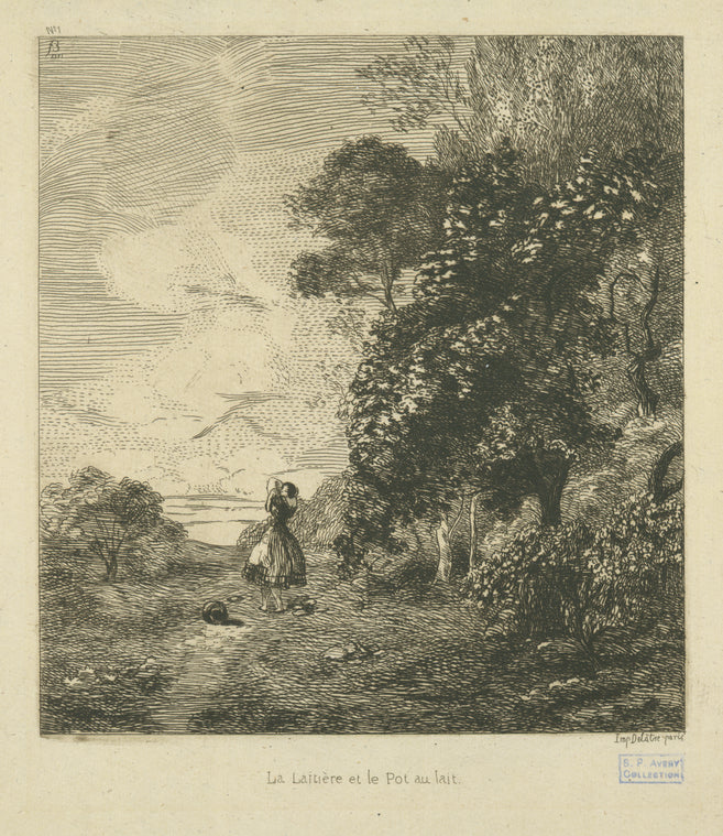 La laitière et le pot au lait.