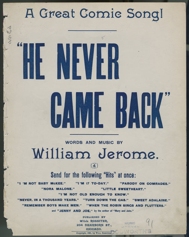 He never came back