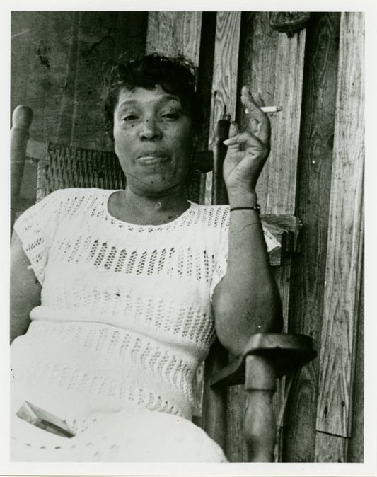 Portrait of Zora Neal Hurston, smoking