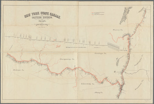 New York State canals: Eastern Division, 1881 / Henry C. Parsons, del