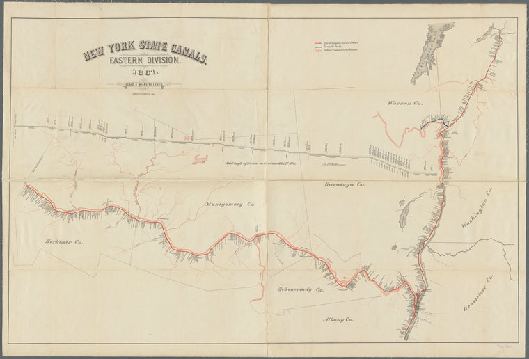 New York State canals: Eastern Division, 1881 / Henry C. Parsons, del