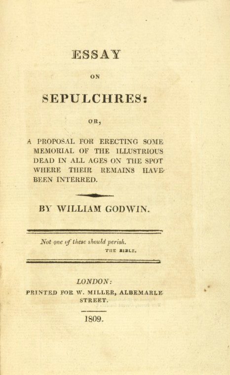 Essay on sepulchres