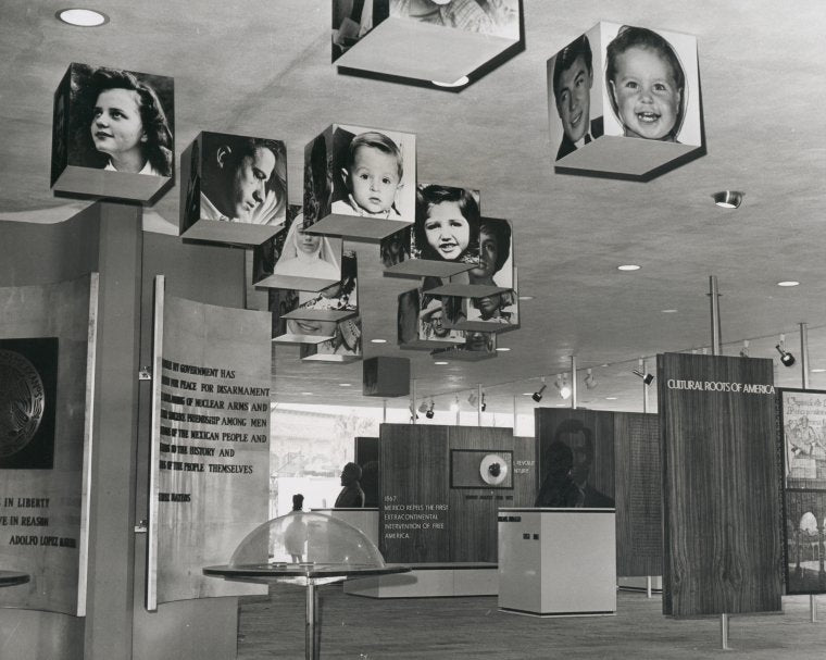Interior of Mexican Pavilion
