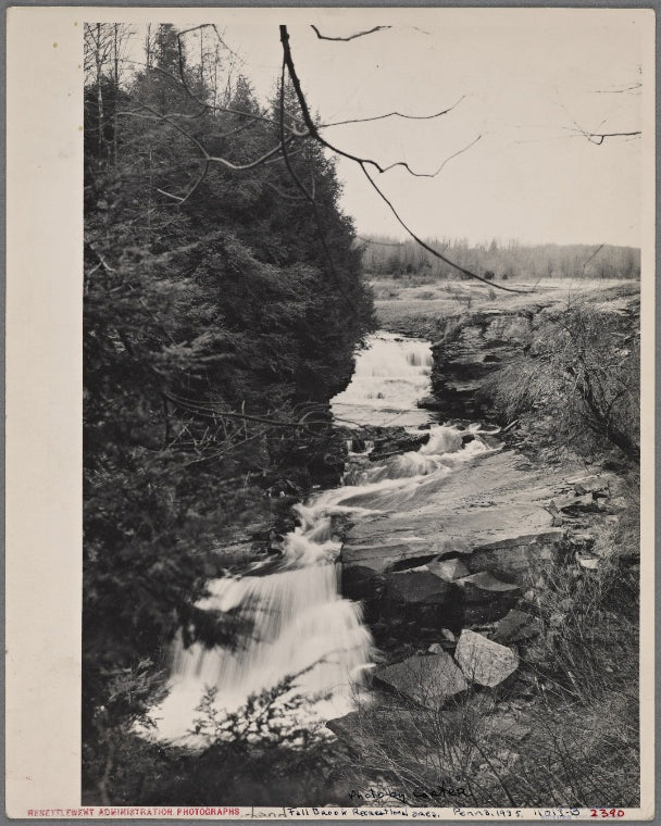 Waterfall on the Fall Brook recreational area, Pennsylvania.